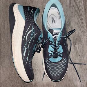 Dansko Black and Blue Athletic Shoes with Cushioned Midsole